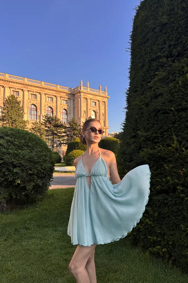 Ameli dress блакитна в русі